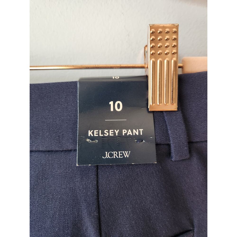 NWT J. Crew Remy Full-Length High-Rise Wide-Leg Pant Navy Blue 10 - Picture 8 of 12